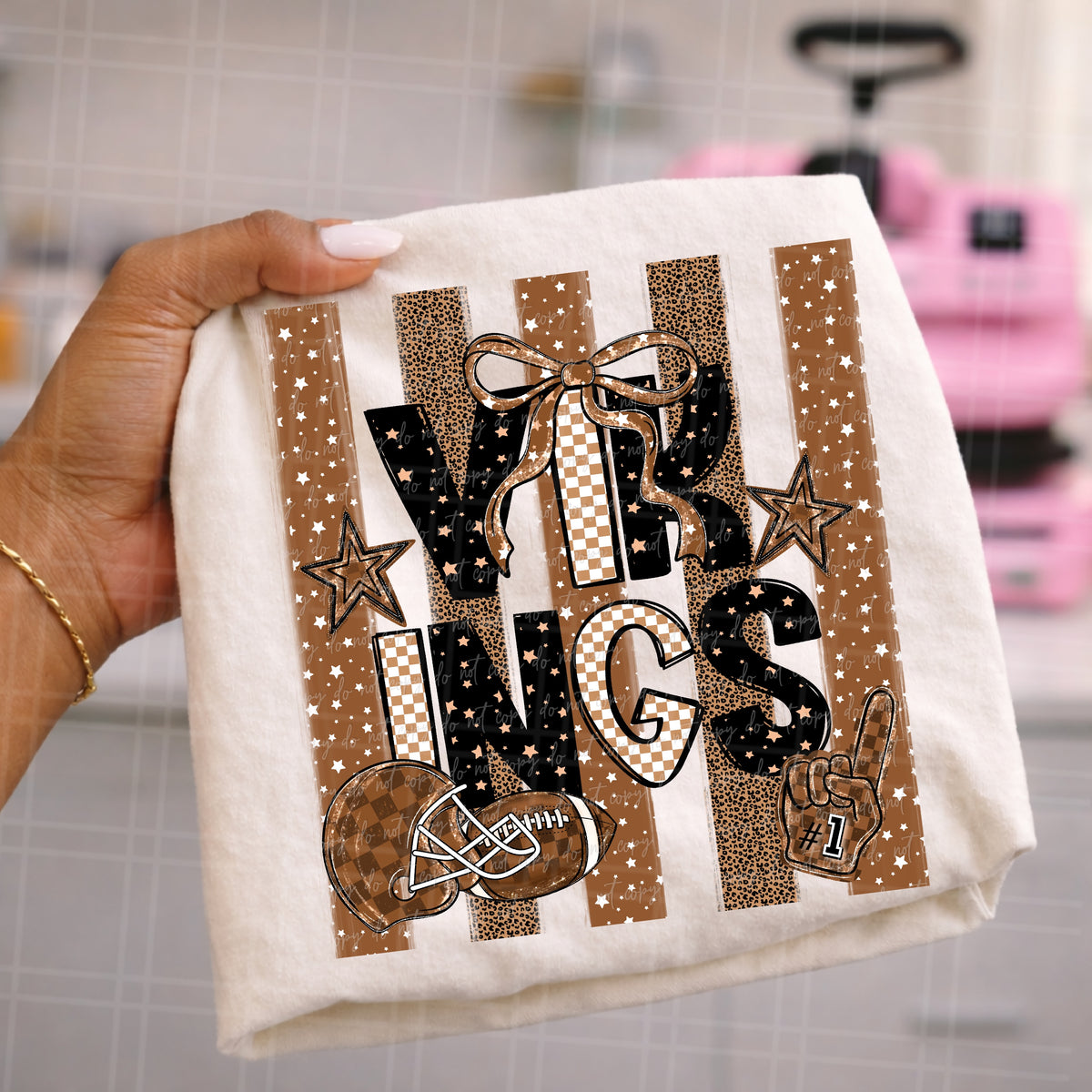 Vikings brown stripes (Virgo) DTF Transfer