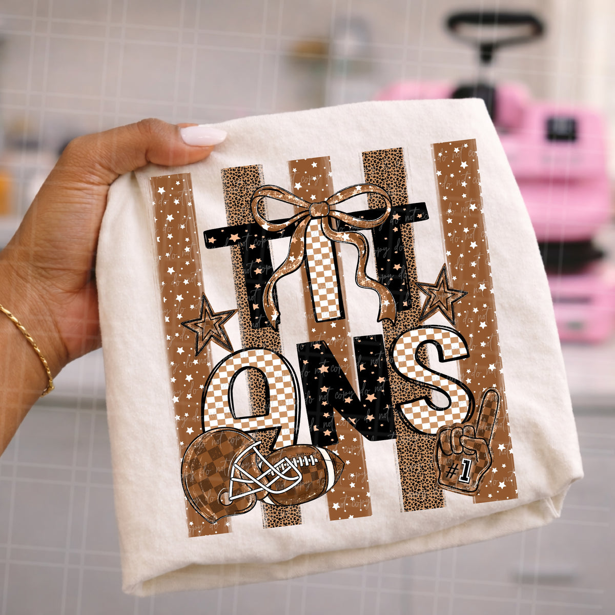 Titans brown stripes (Virgo) DTF Transfer