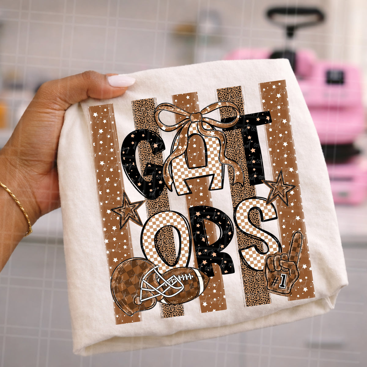 Gators brown stripes (Virgo) DTF Transfer