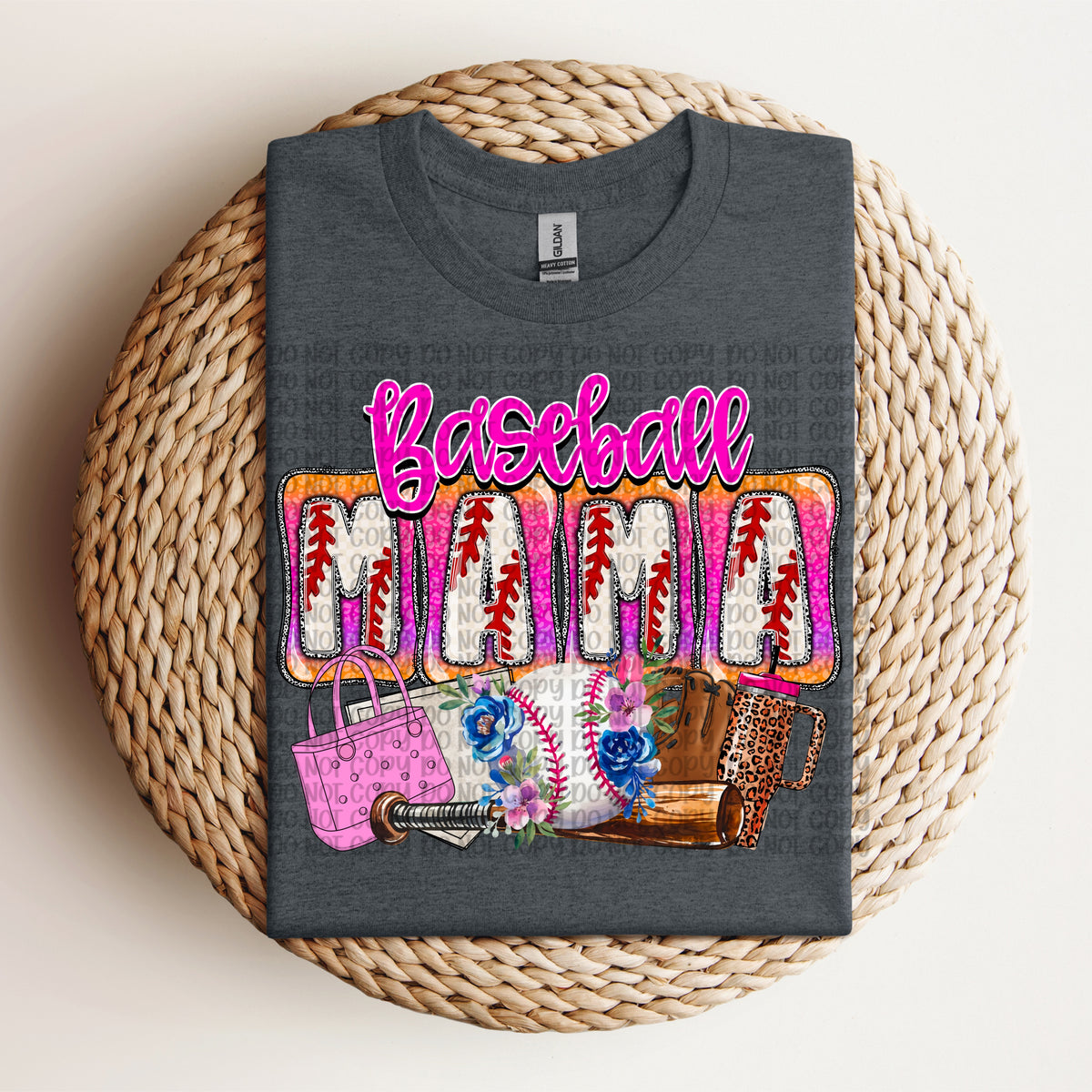 Baseball Mama Pink (VP) 102866 DTF transfer