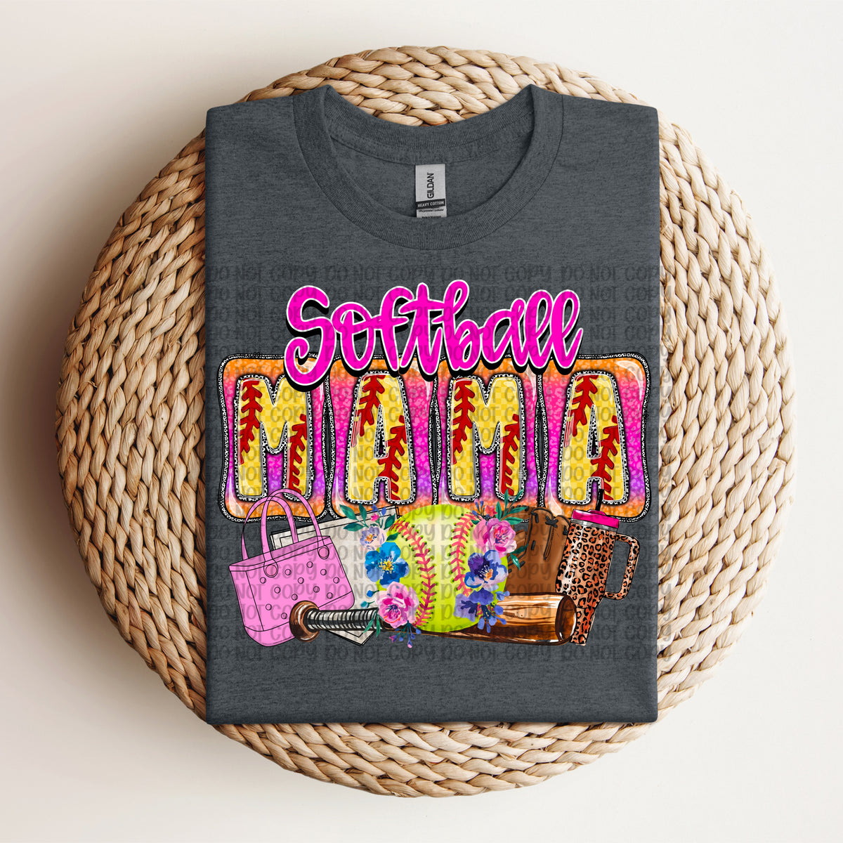 Softball Mama Pink (VP) 102867 DTF transfer