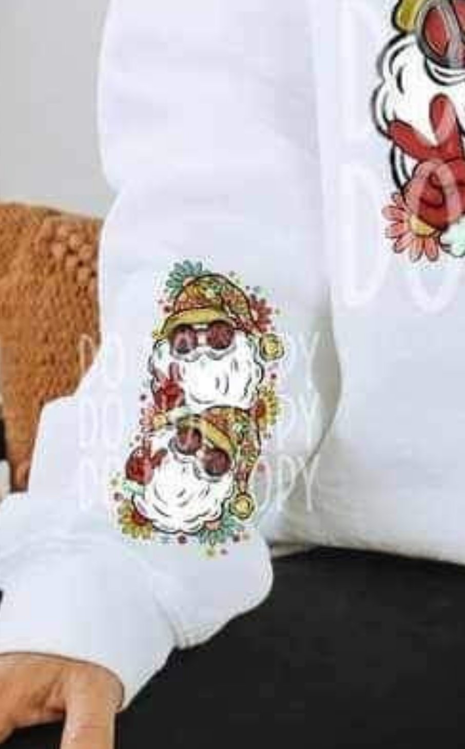 Merry everything happy always SLEEVE ONLY  10282 DTF TRANSFER