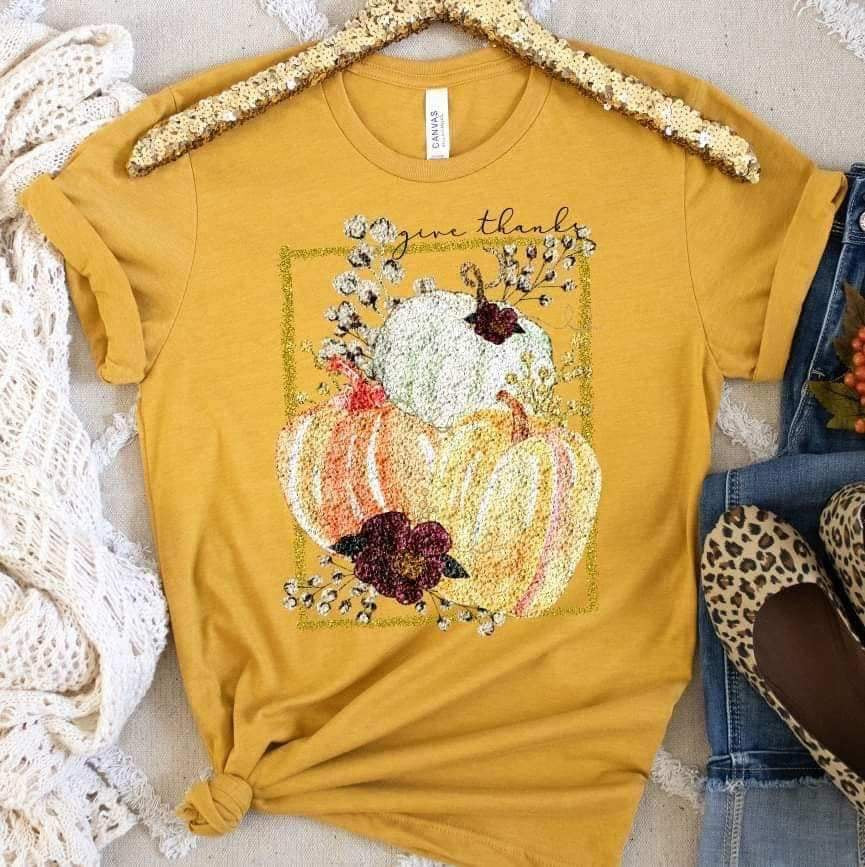 Give thanks pumpkin trio in rectangle 10283 DTF TRANSFER