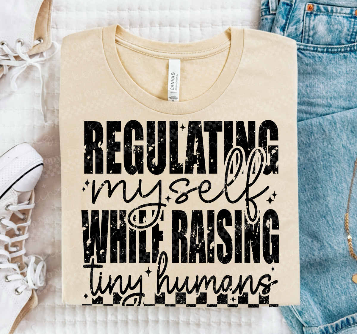 Regulating myself while raising tiny humans (Two Peas) DTF Transfer