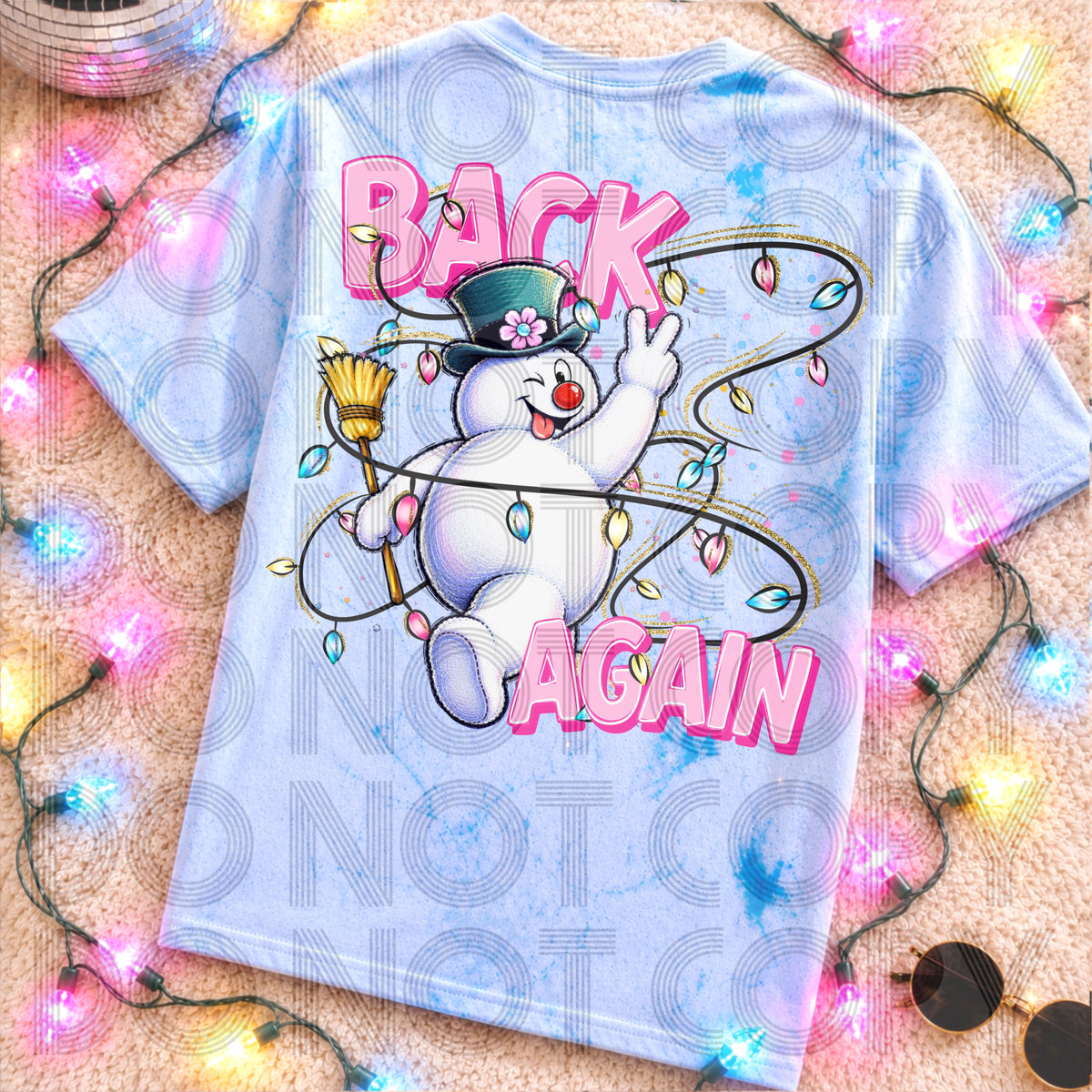 Back again snowman (Renewed) DTF Transfer