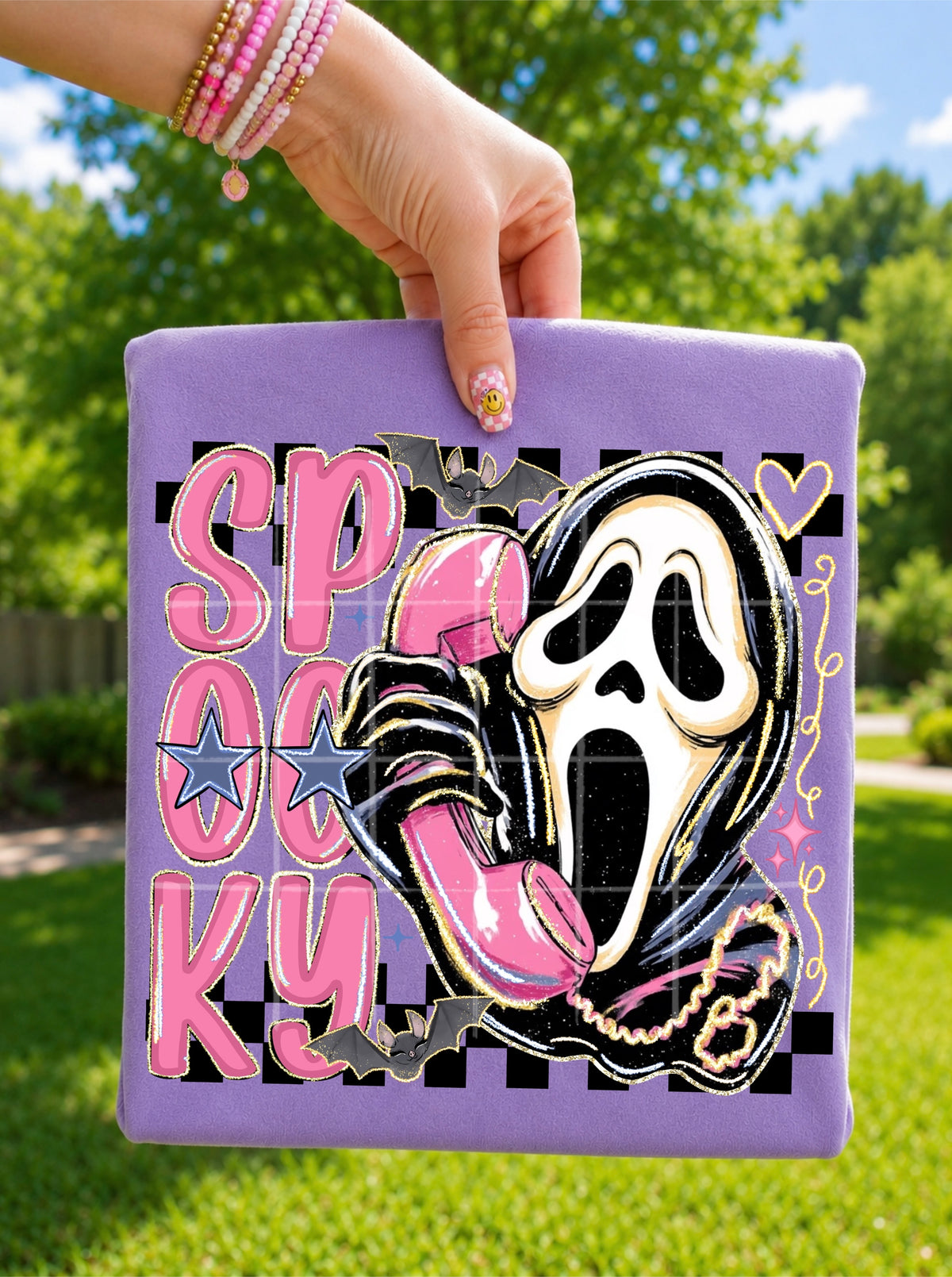 Spooky GF pink phone (TDC) DTF Transfer