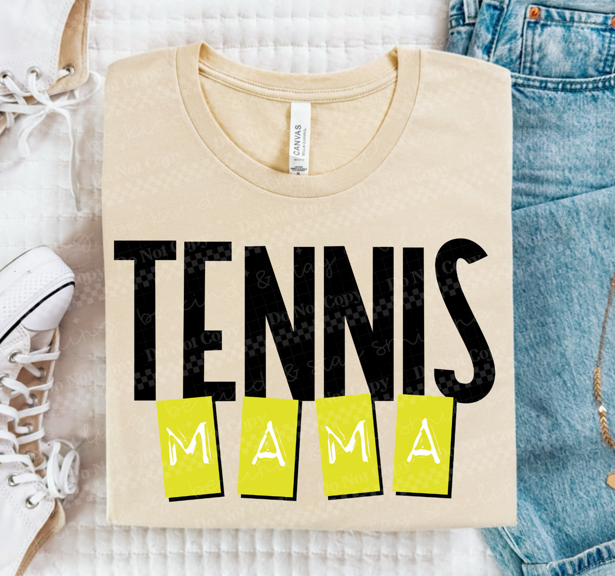 Tennis mama blocks (CMLD) DTF Transfer