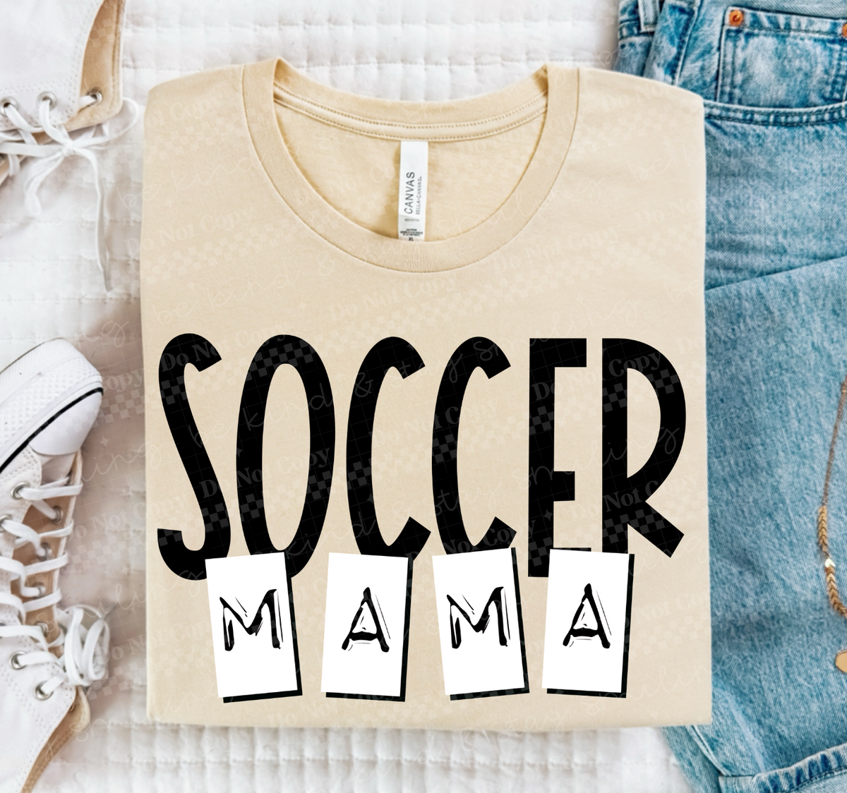 Soccer mama blocks (CMLD) DTF Transfer