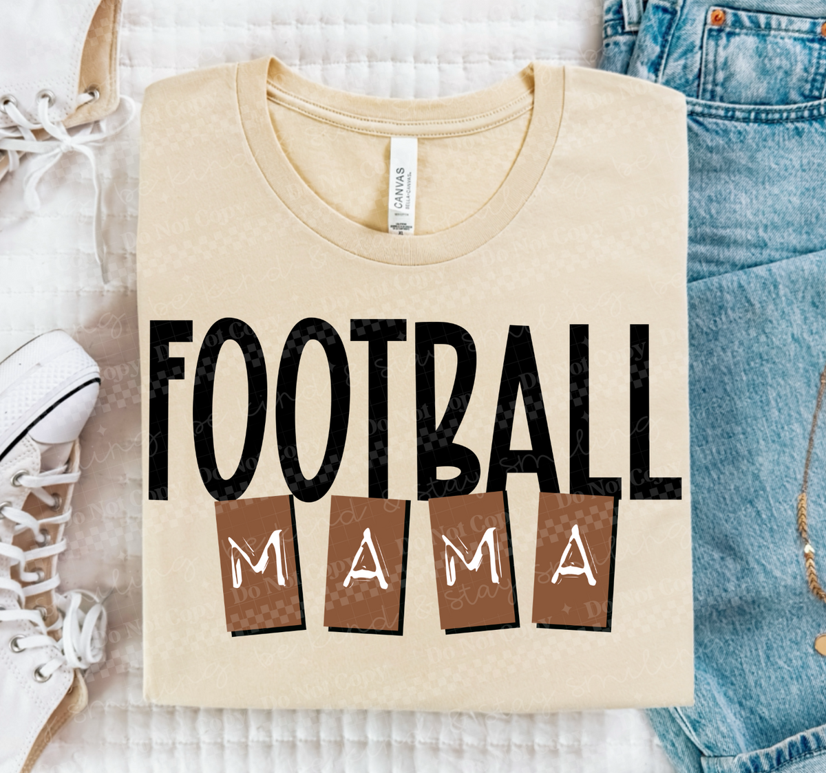 Football mama blocks (CMLD) DTF Transfer
