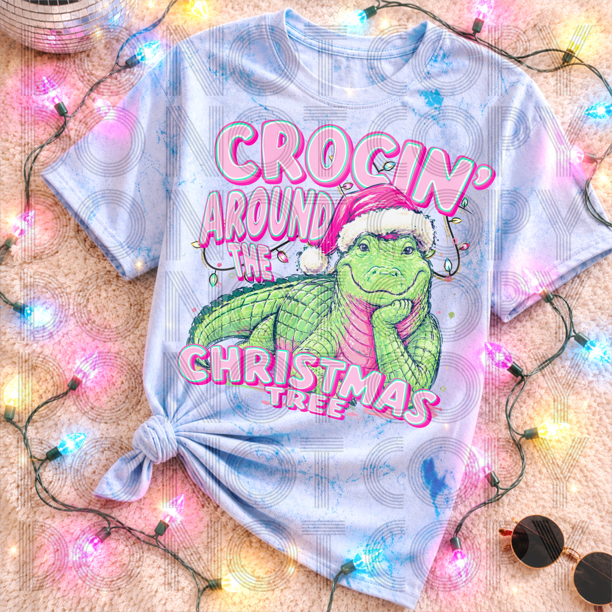Crocin' around the Christmas tree (Renewed) DTF Transfer