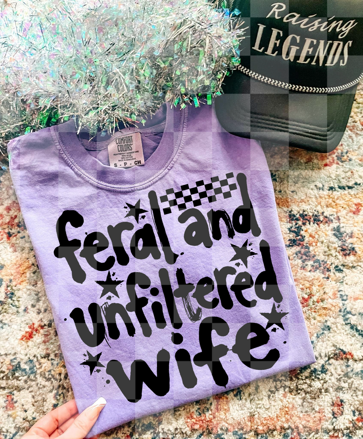 Feral and unfiltered wife (Unhinged) DTF Transfer