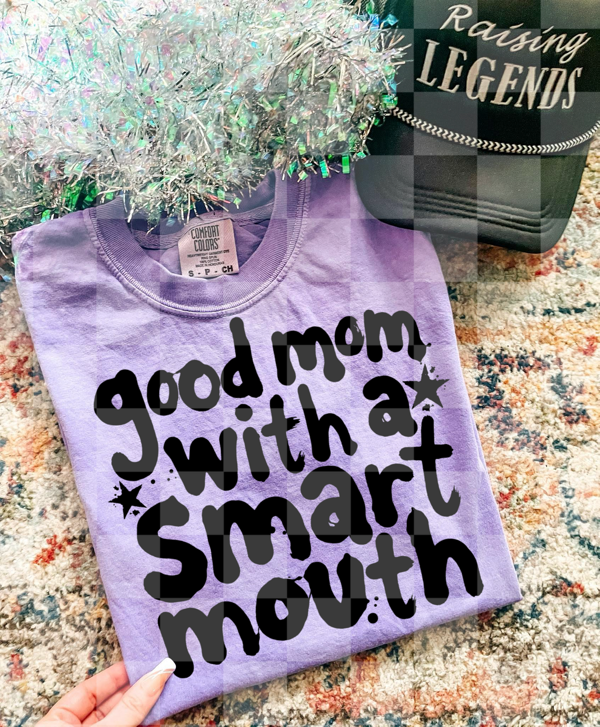 Good mom with a smart mouth (Unhinged) DTF Transfer