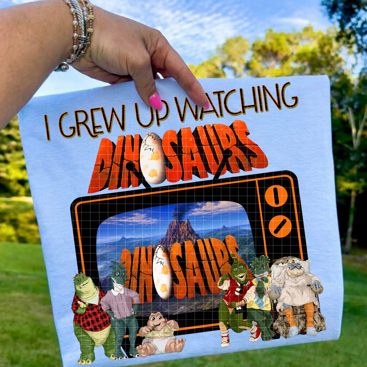 I grew up watching dino (DD) DTF Transfer
