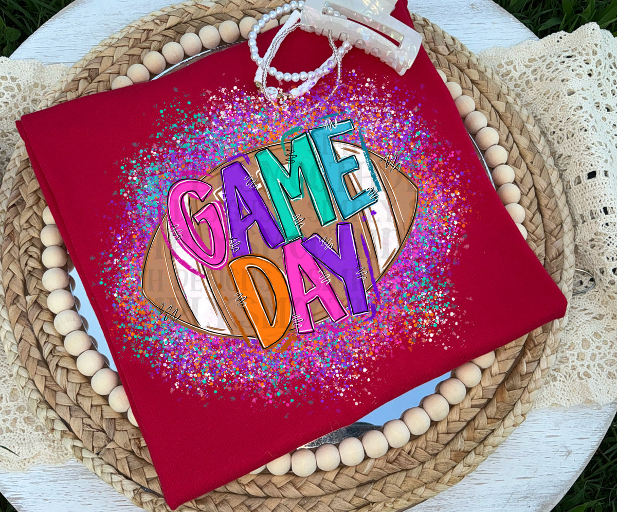Game day football splatters SSD DTF Transfer