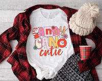 Candy cane cutie funky style 10295 DTF TRANSFER