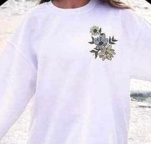Troubles will come and they will pass florals CHOOSE SIZE 10308 DTF TRANSFER