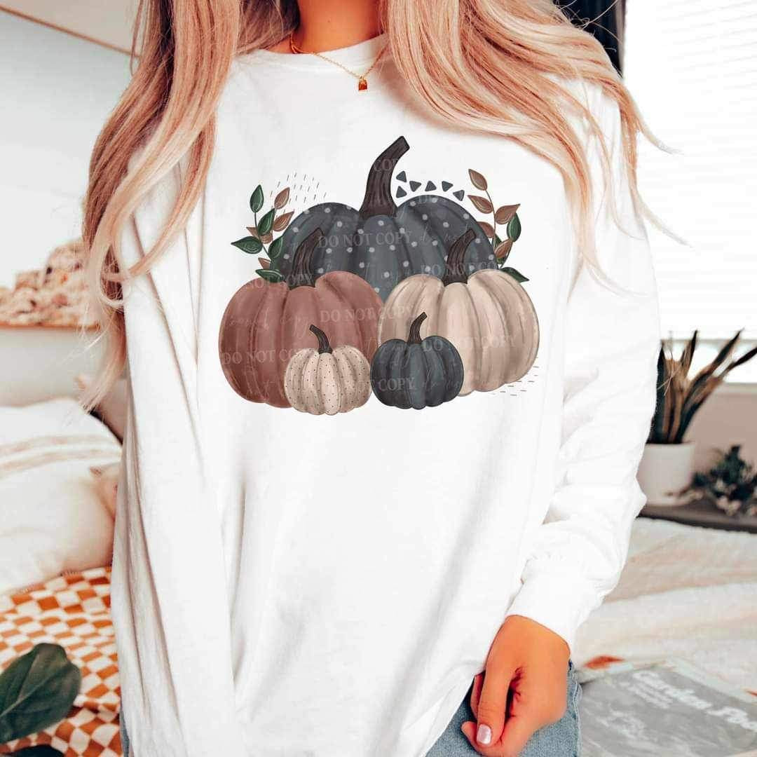 Pastel pumpkins (5) 10286 DTF TRANSFER