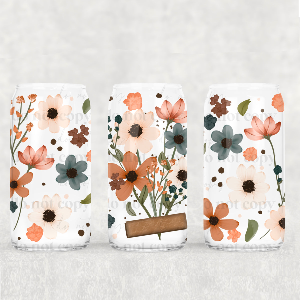 4497 flowers (CSC) UV DTF WRAP