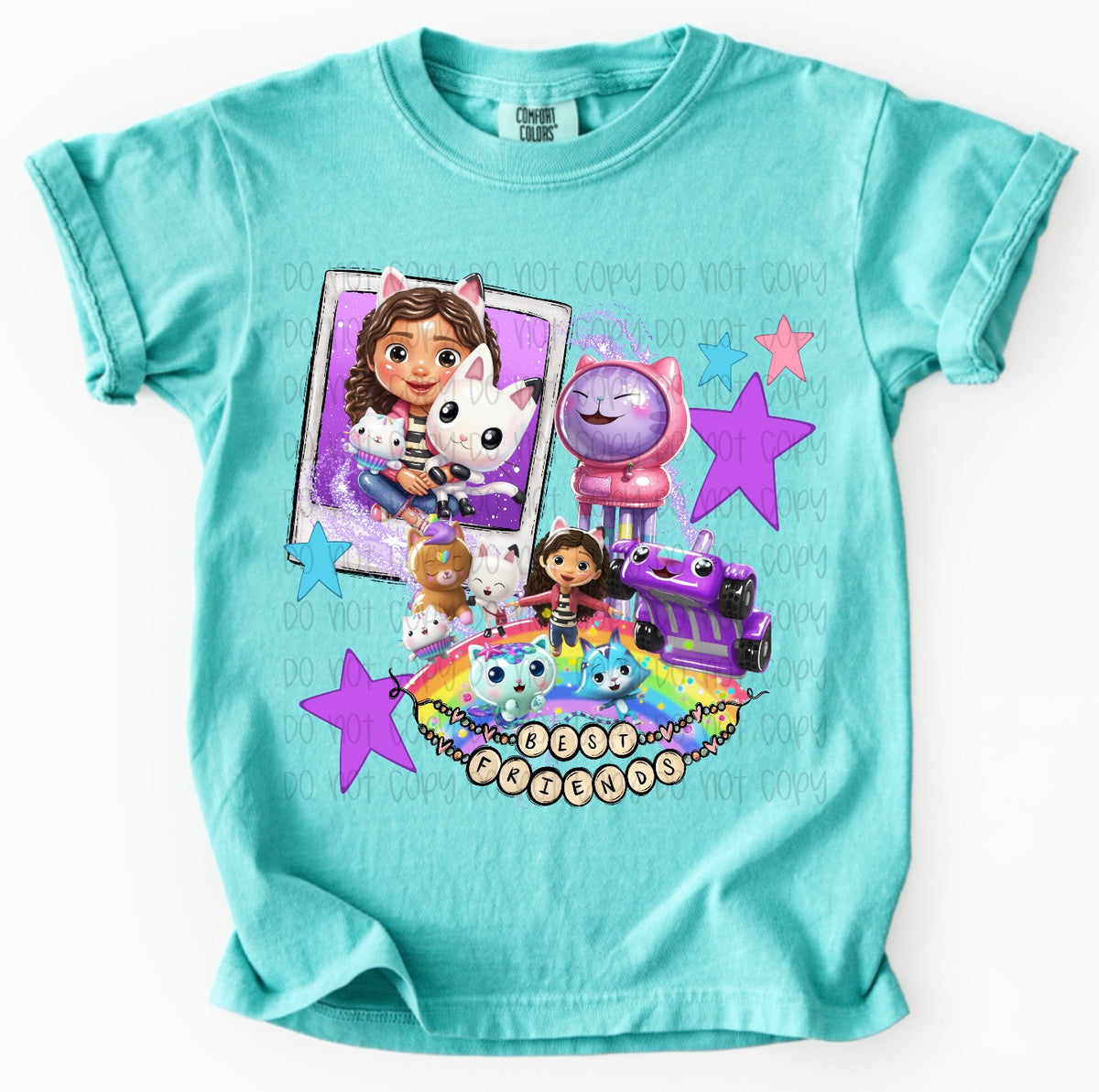 Rainbow best friends polaroids (SSD) DTF Transfer