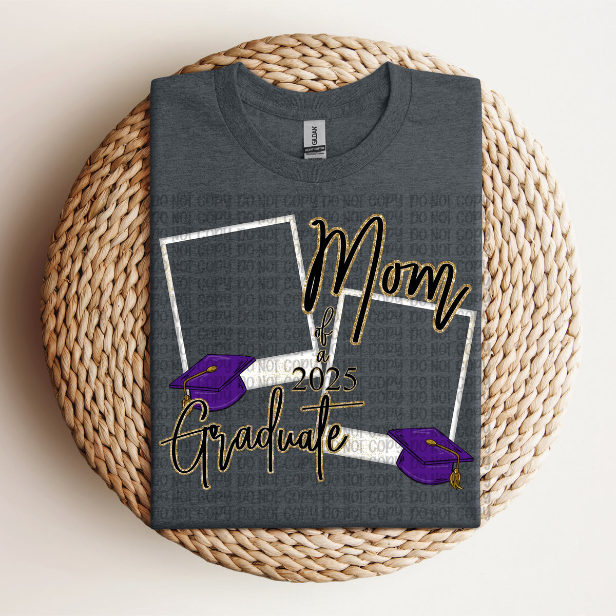 Mom of a 2025 graduate PURPLE (VP) 102873 DTF transfer