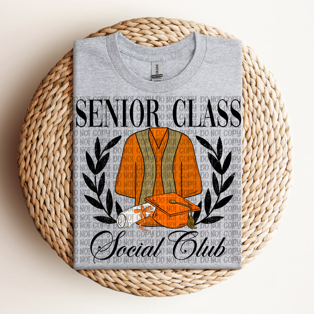 Senior Class Social Club ORANGE (VP) 102886 DTF transfer