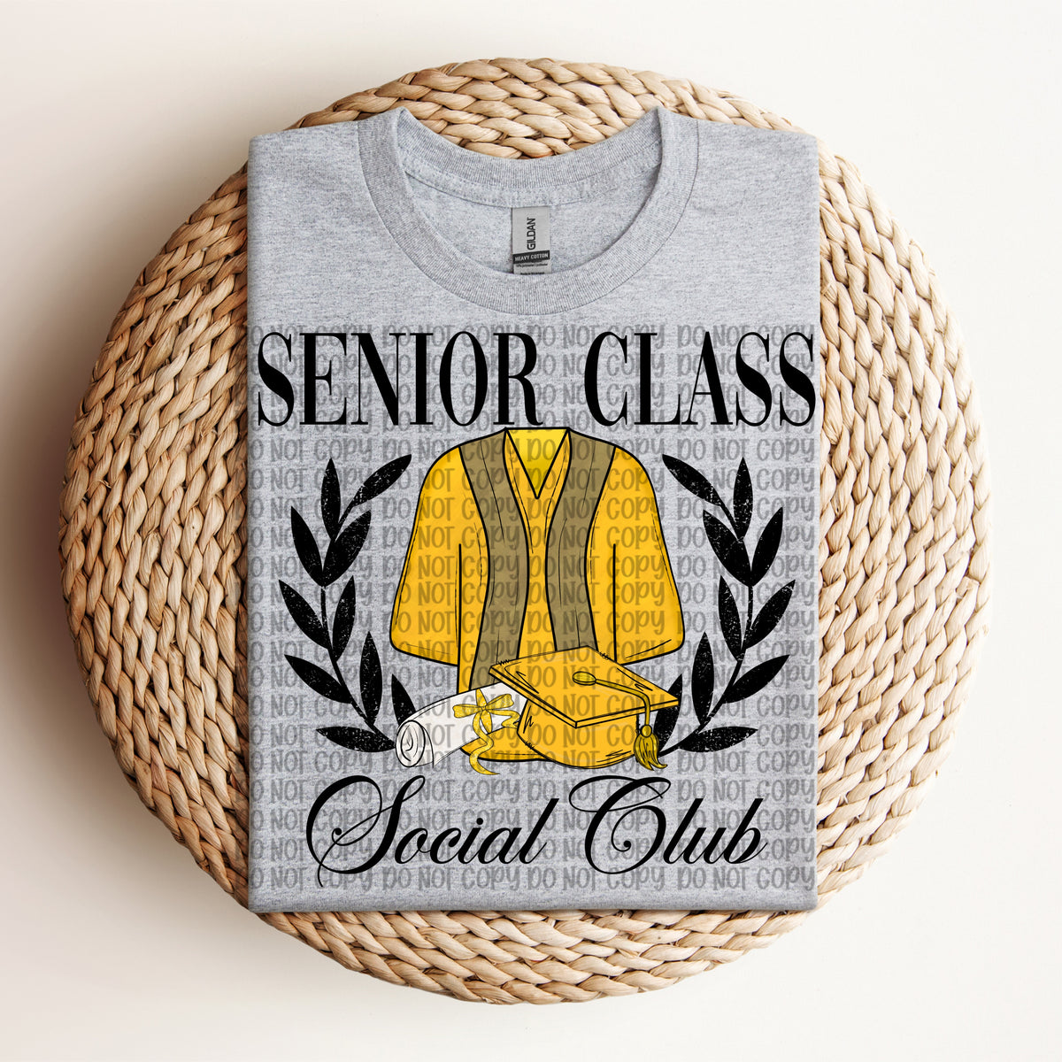 Senior Class Social Club YELLOW (VP) 102891 DTF transfer