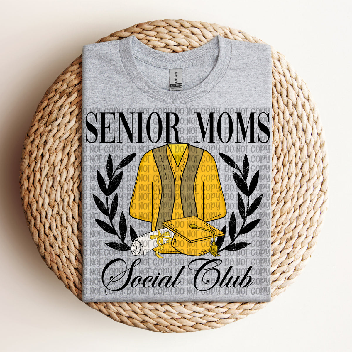 Senior Mom's Social Club YELLOW (VP) 102881 DTF transfer