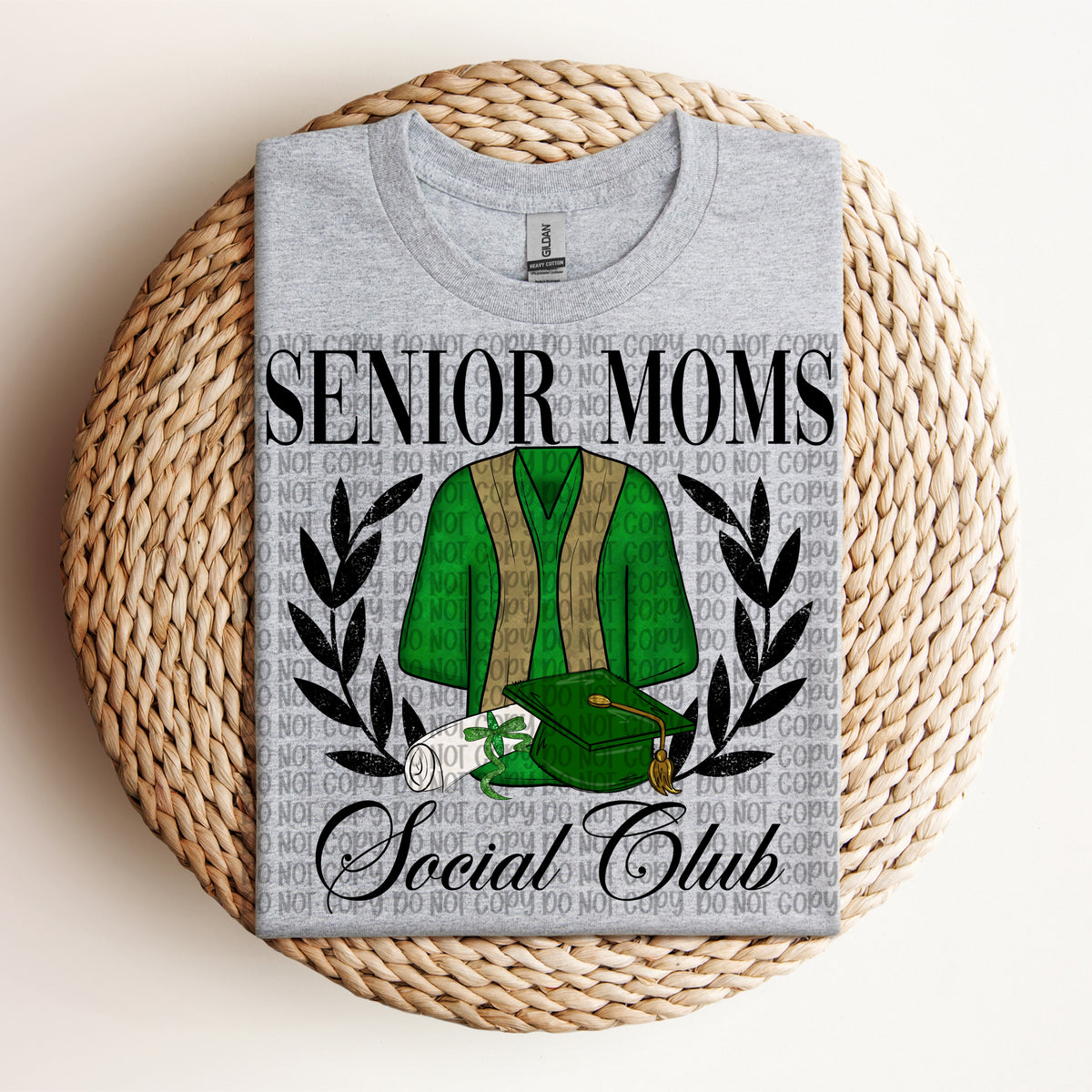 Senior Mom's Social Club GREEN (VP) 102883 DTF transfer