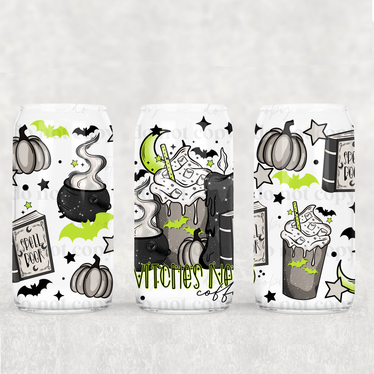 witches need coffee 4586(CSC) UV DTF WRAP
