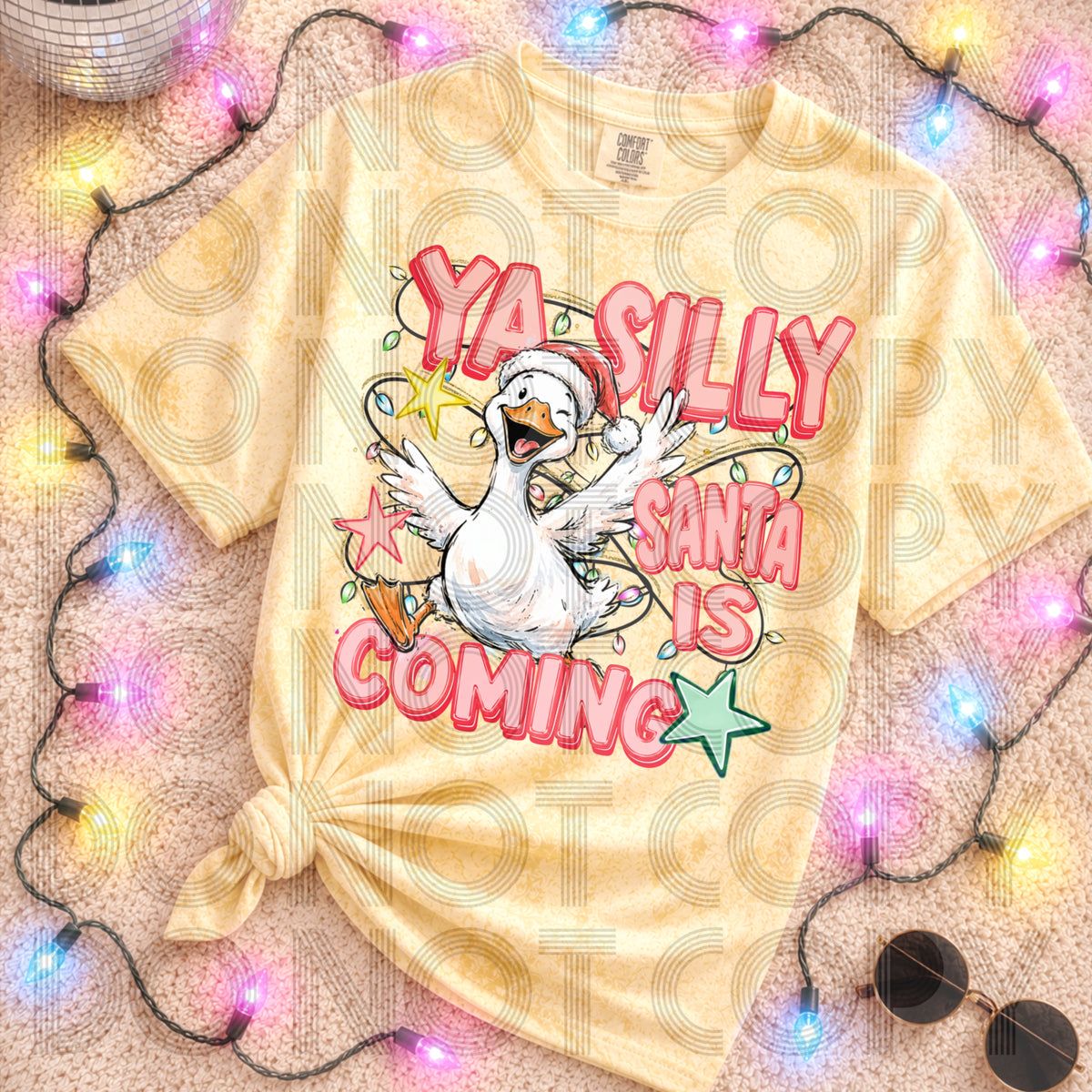 Ya silly santa is coming (Renewed) DTF Transfer