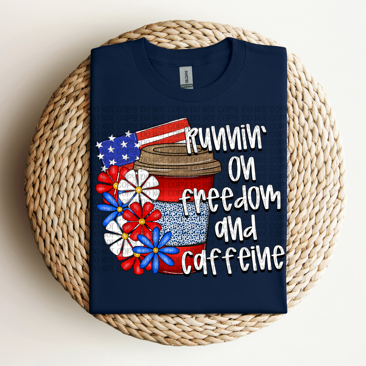 Runnin on freedom and caffeine (VP) 102709 DTF transfer