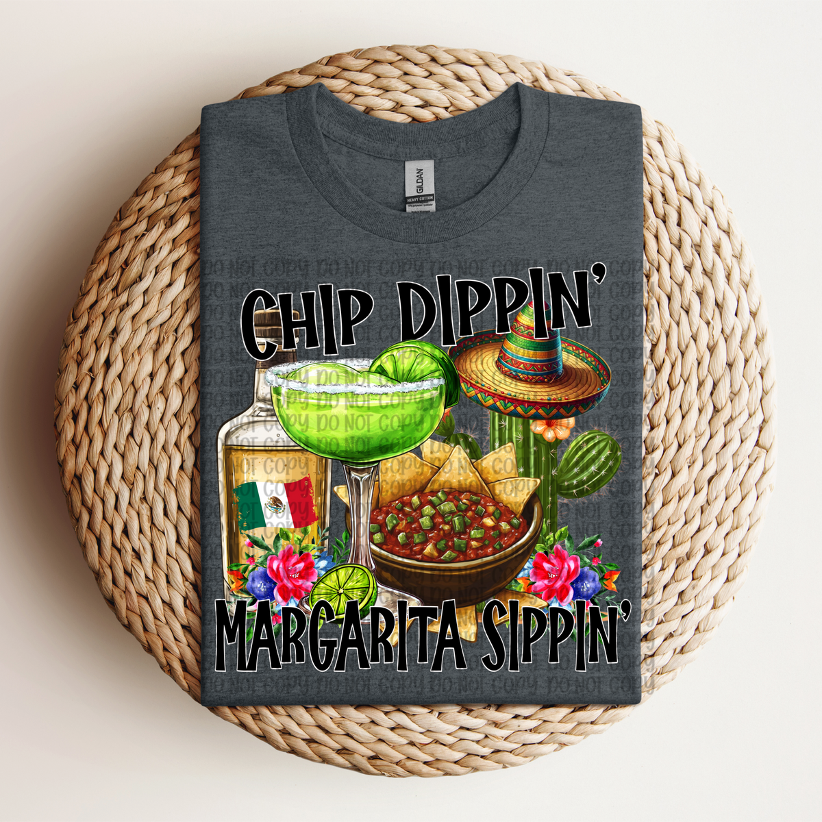 Chip dippin' margarita sippin' (VP) 102970 DTF transfer