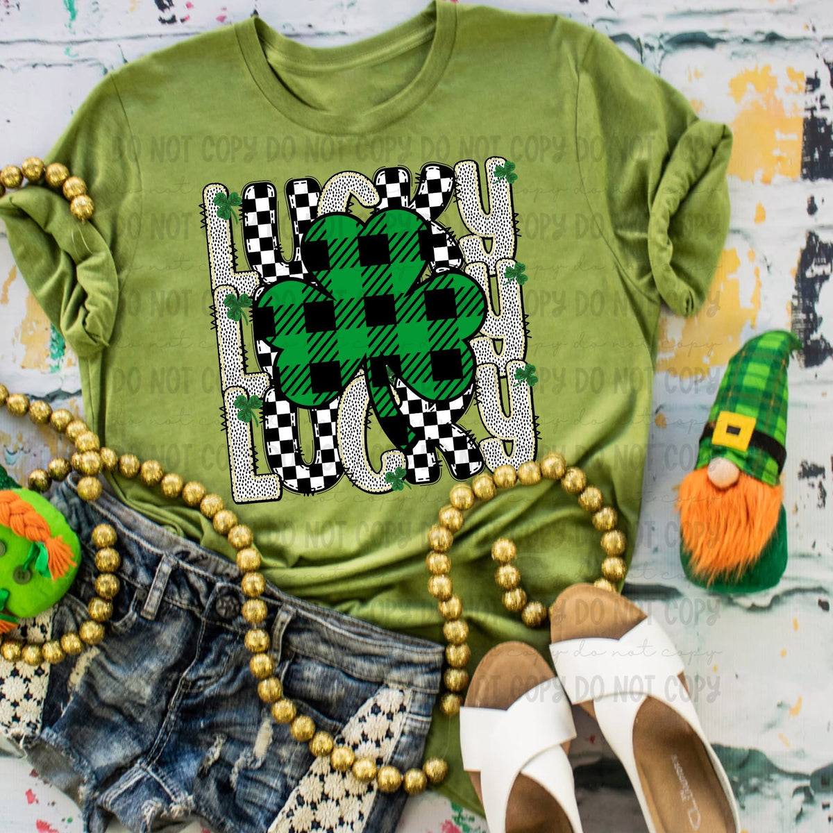 Lucky With Clover (Revel) 83395 DTF Transfer