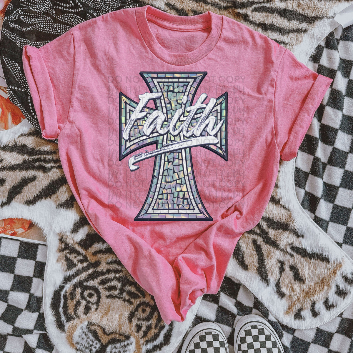 Faith Cross (Starlight) DTF transfer