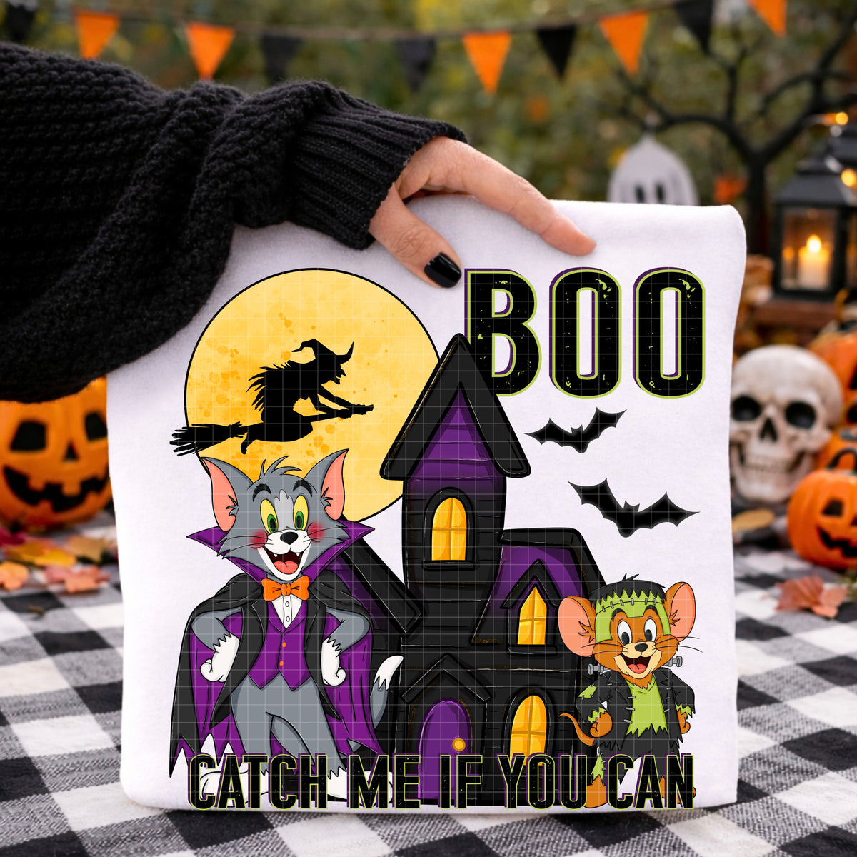 Boo catch me if you can (DD) DTF Transfer