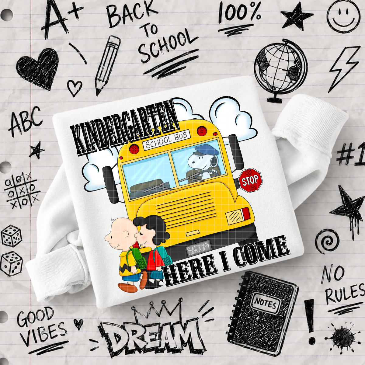 Kindergarten here I come CB (DD) DTF Transfer