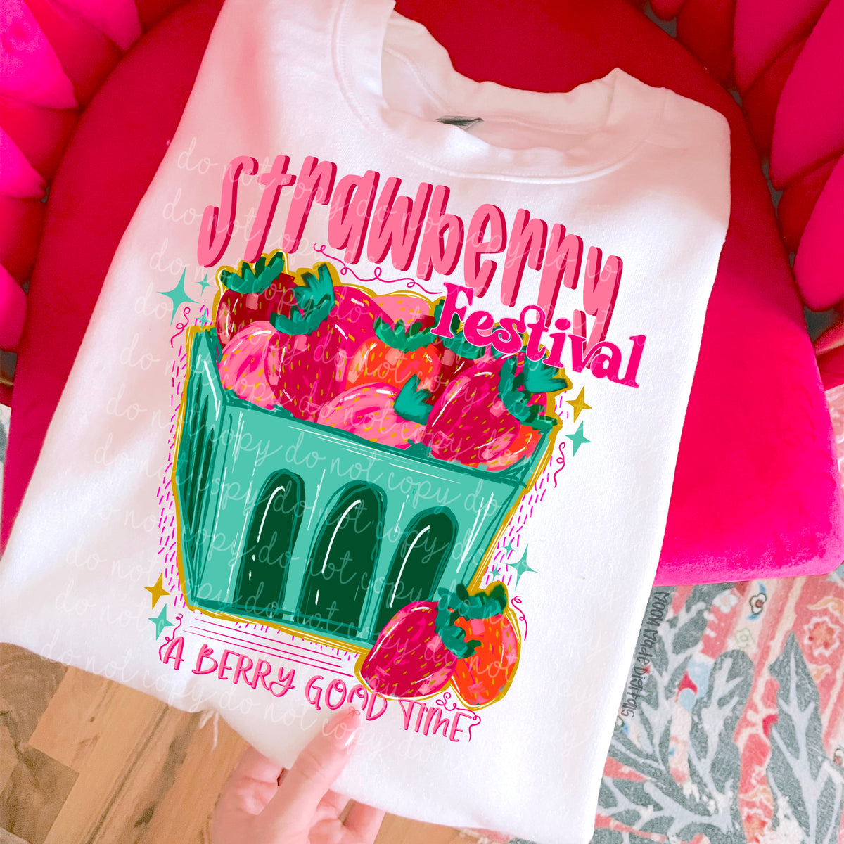 Strawberry Festival A berry good time (Moonmade) DTF transfer