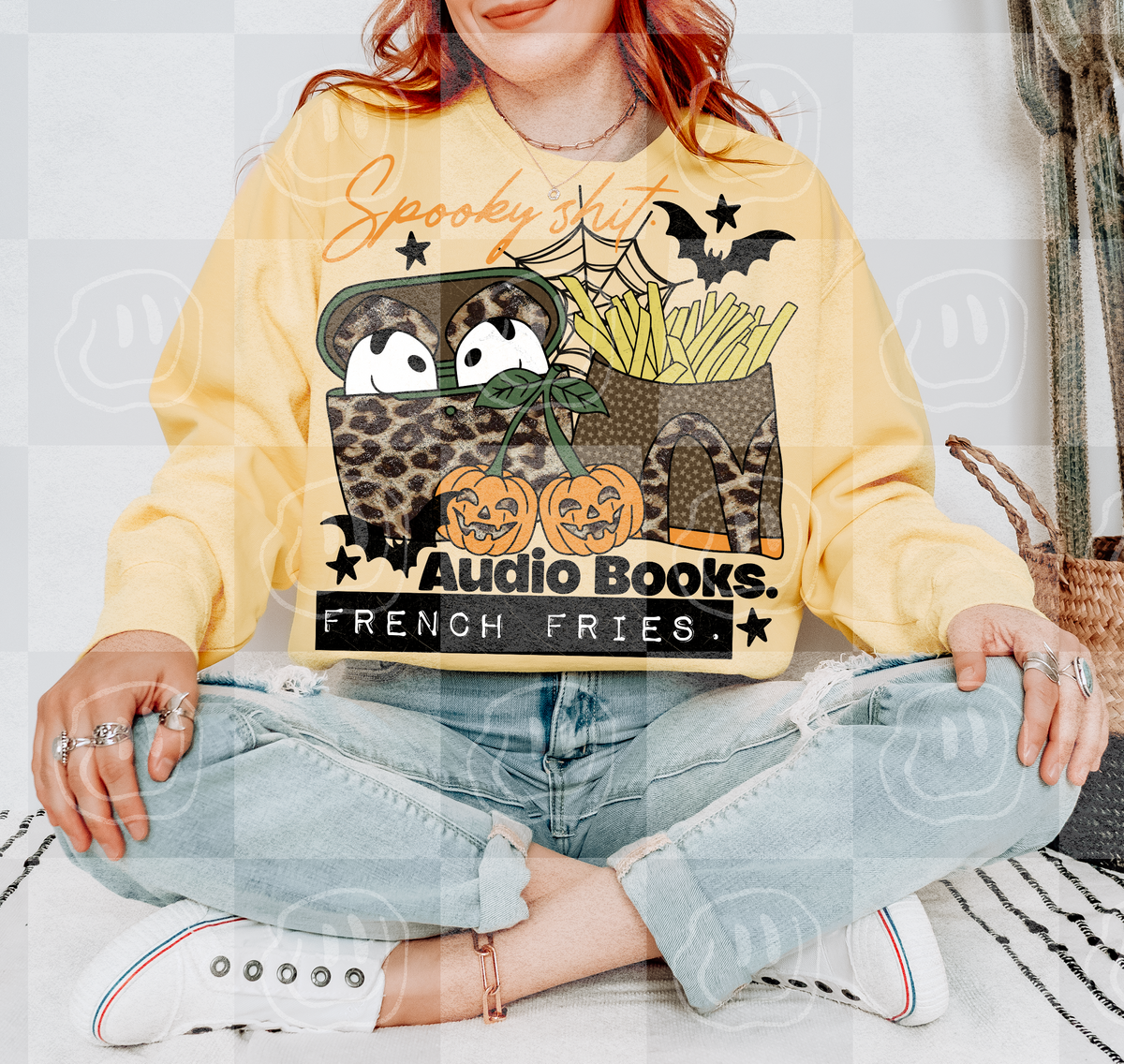 Spooky shit, Audio Books, and French fries (unhinged) DTF Transfer