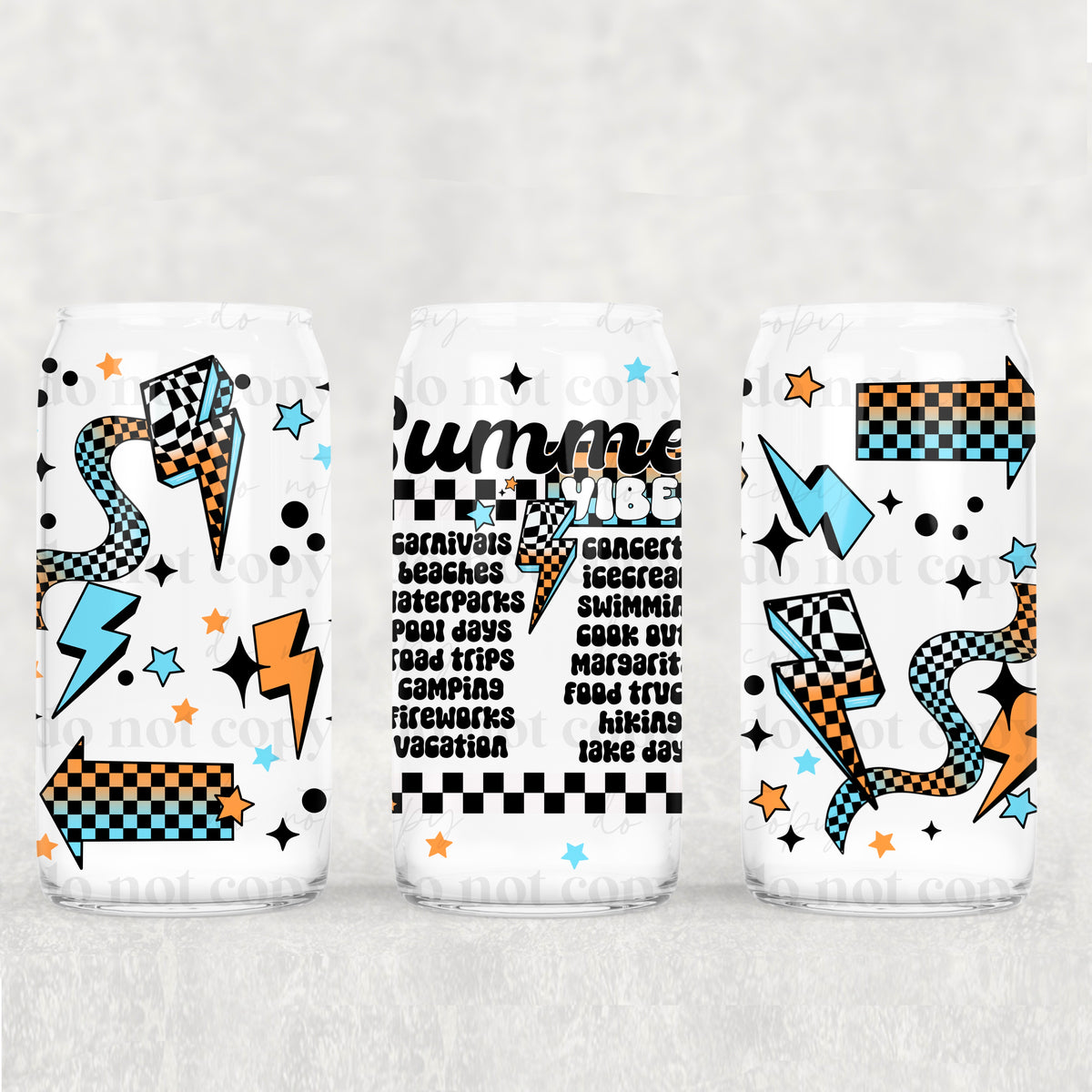 4756 summer vibes list (CSC) UV DTF WRAP