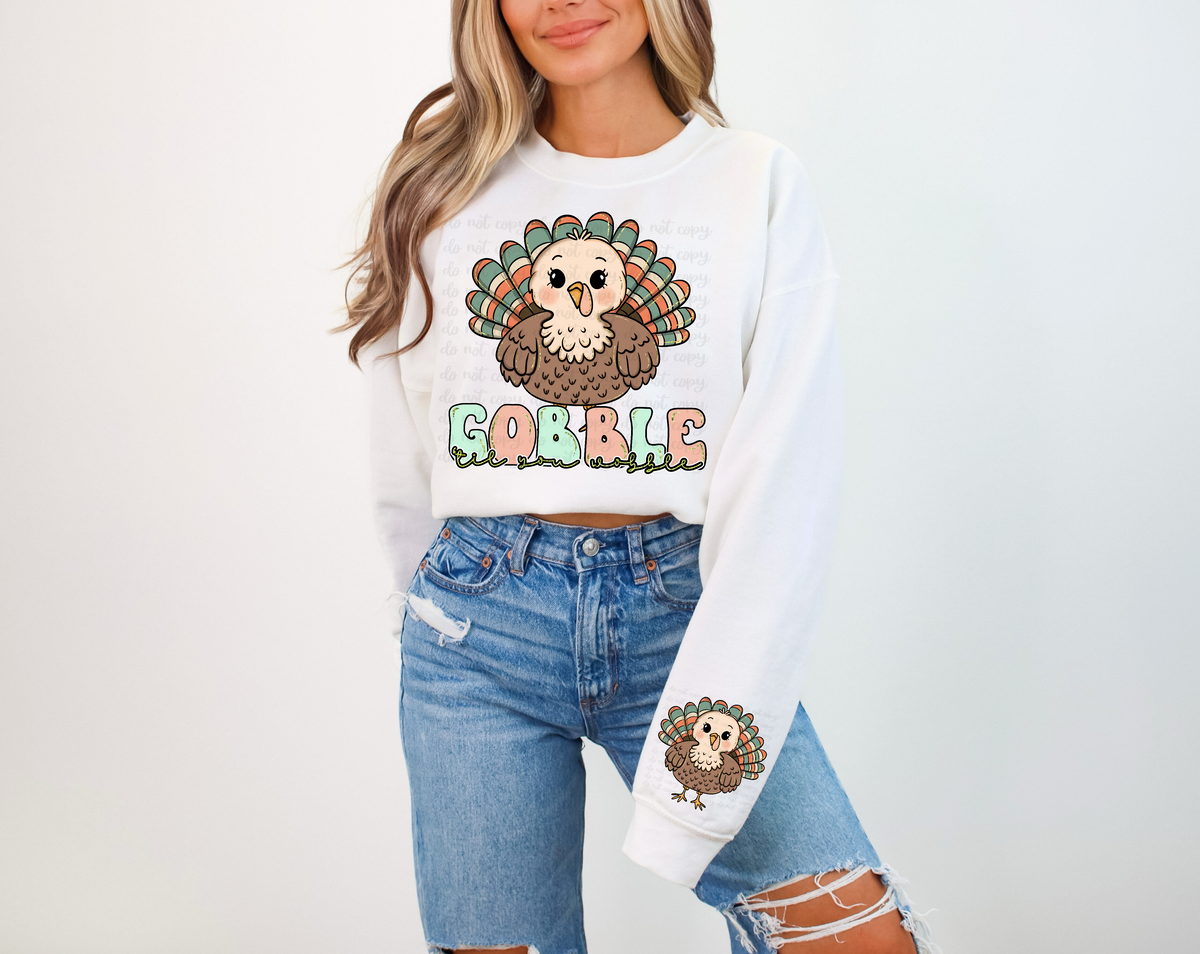 Gobble til you wobble exclusive FRONT ONLY 60808 DTF transfer
