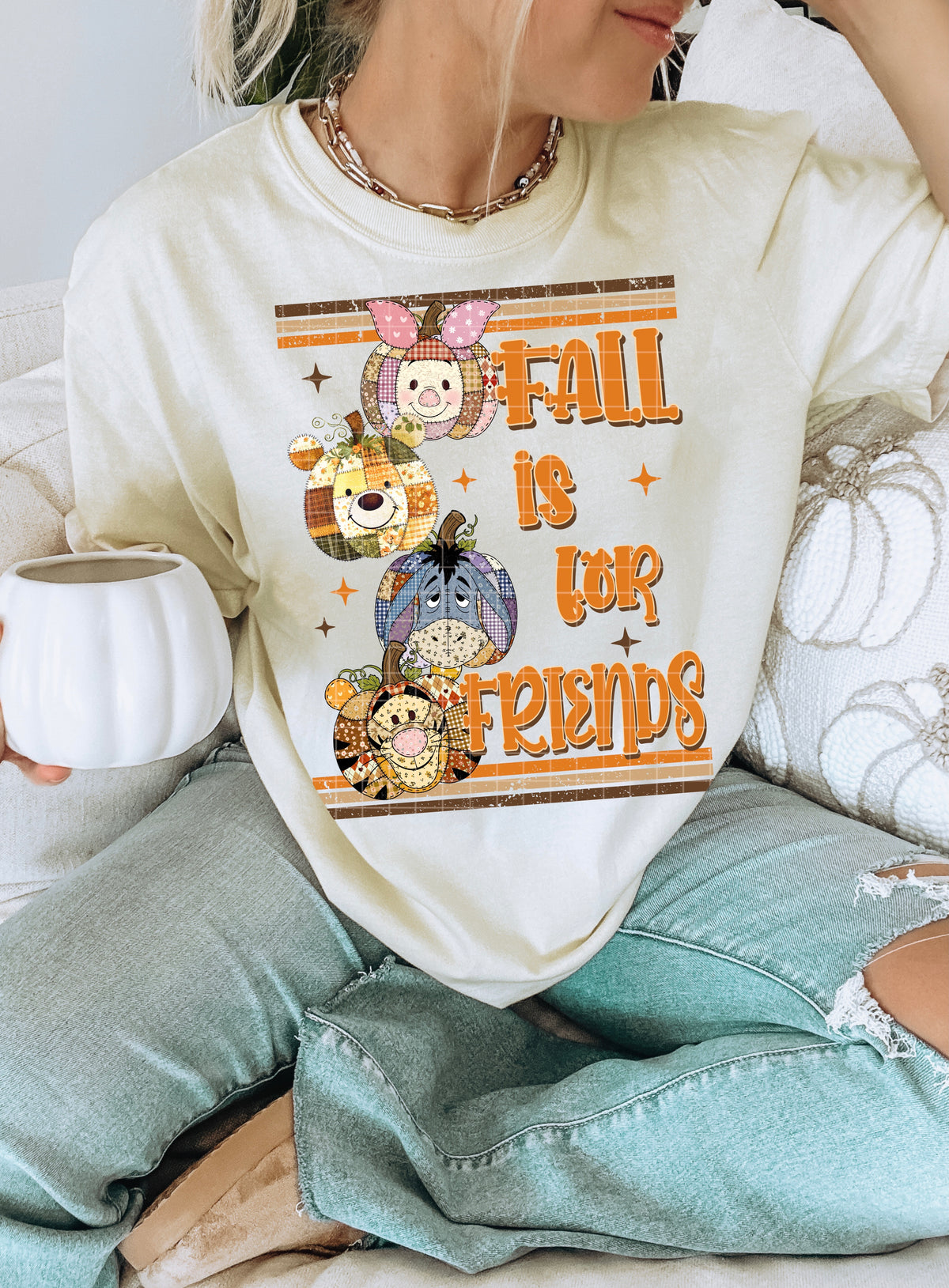 Fall is for friends pooh DTF Transfer