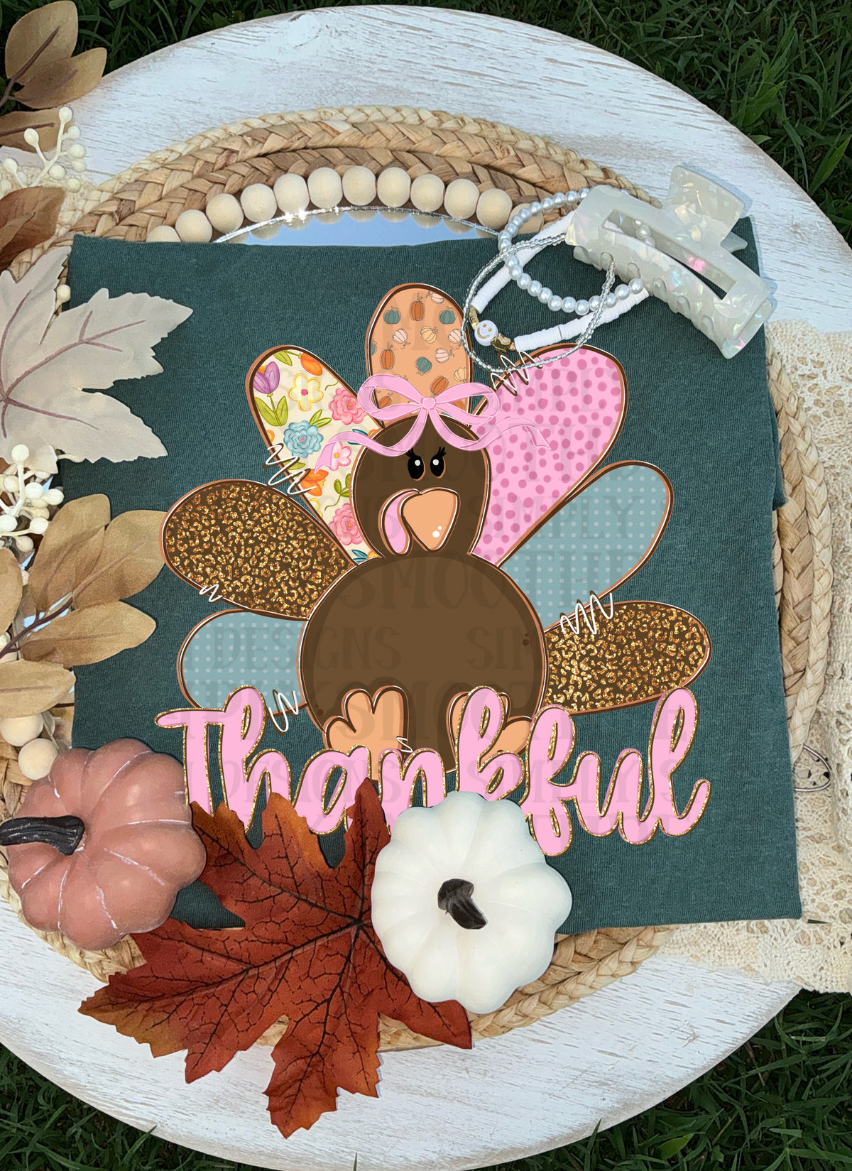Thankful turkey multi print feathers (SDD) DTF Transfer