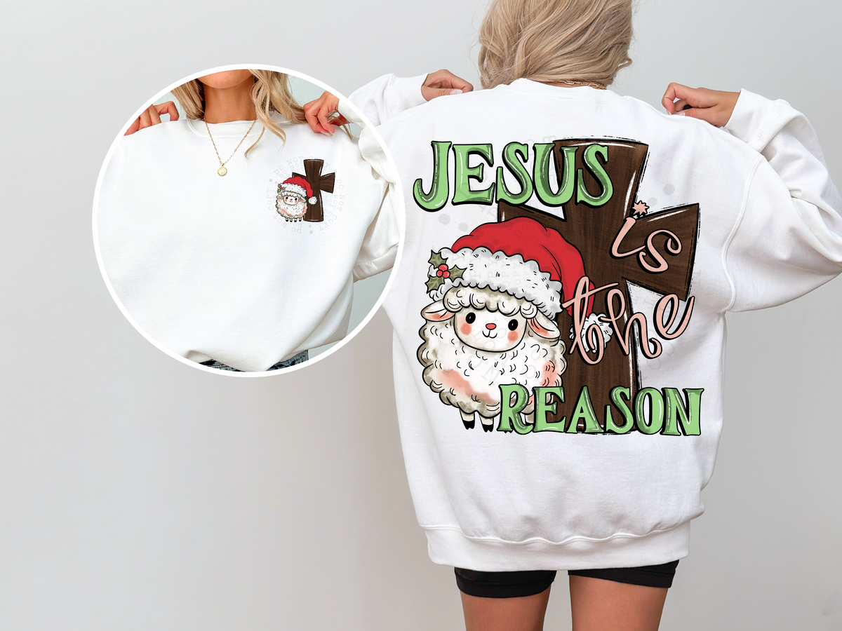 Jesus is the reason lamb FRONT ONLY 60812 DTF transfer