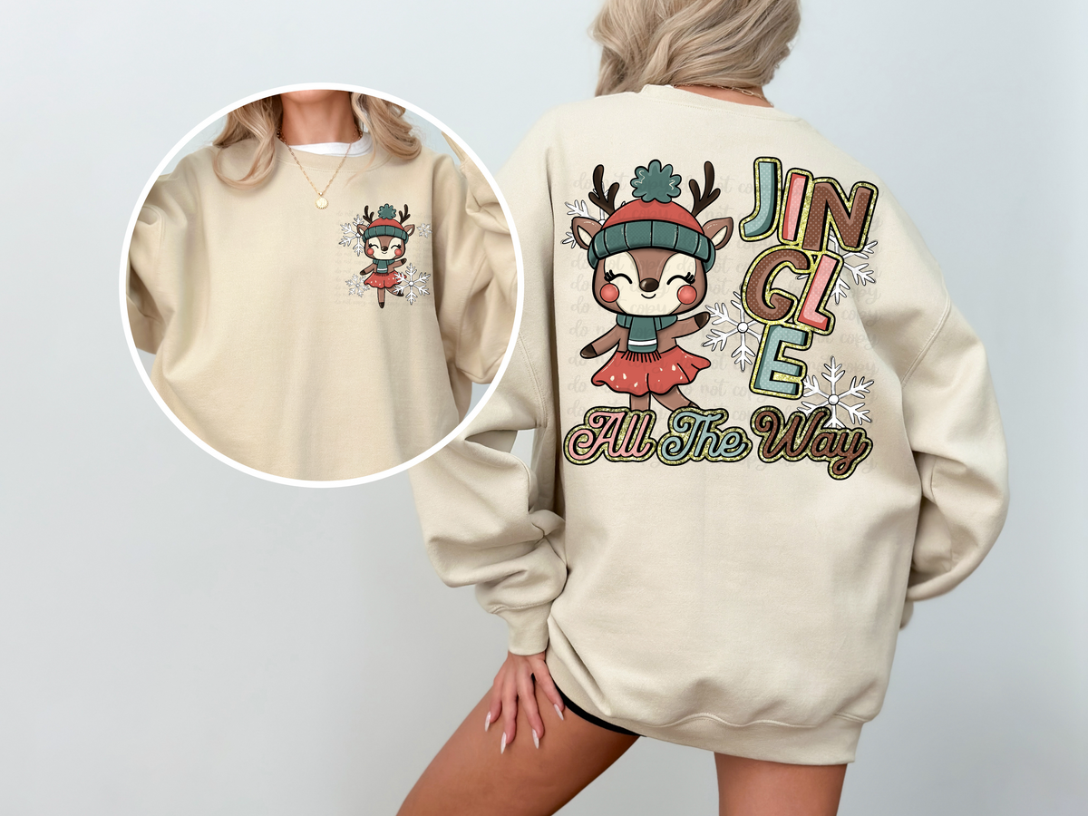 Jingle all the way exclusive BACK ONLY 60821 DTF transfer