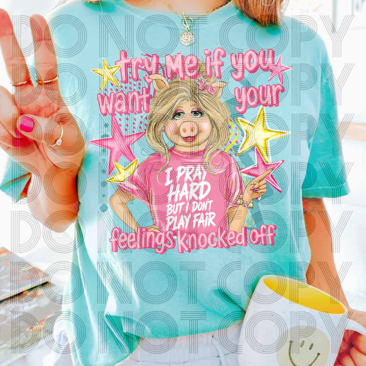 Try me if you want your feelings knocked off (Renewed) DTF Transfer