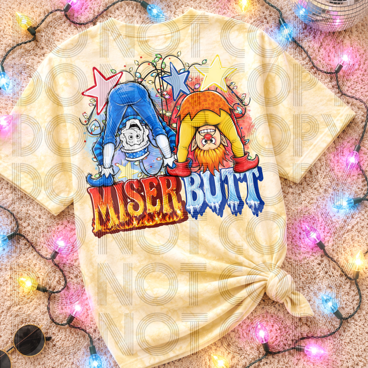 Fire and ice butt (Renewed) DTF Transfer
