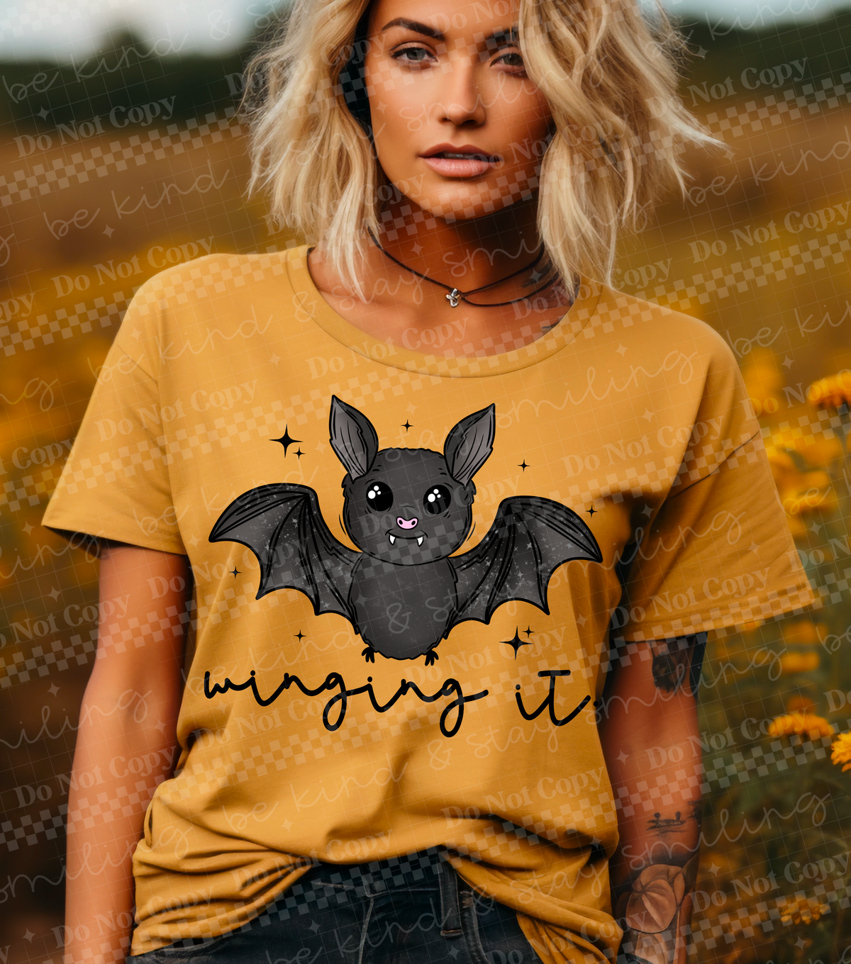 Winging it bat (CMLD) DTF Transfer