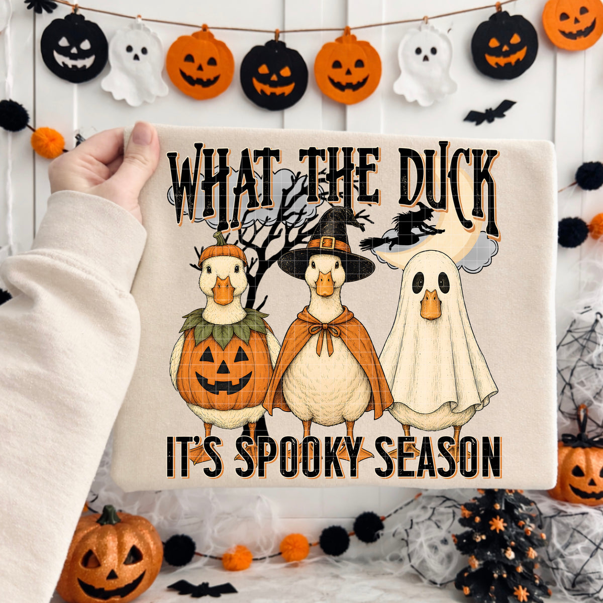 What the duck it's spooky season (DD) DTF transfer