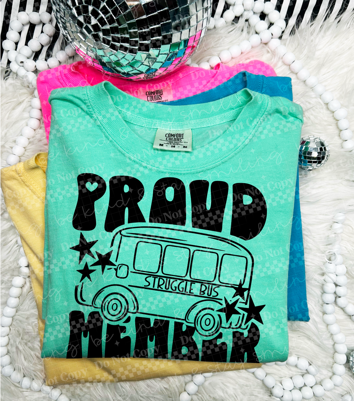 Proud member short bus BLACK (CMLD) DTF Transfer