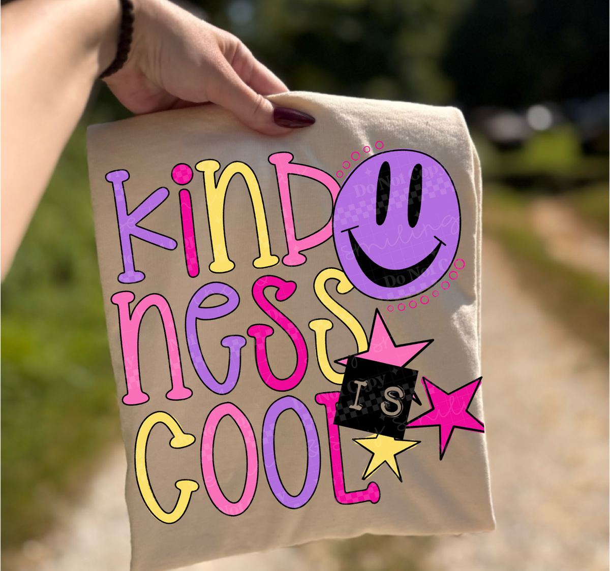 Kindness is cool BLACK (CMLD) DTF Transfer